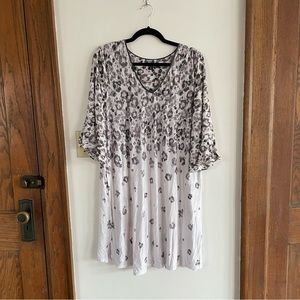 Simply Vera Vera Wang Plus Size Animal Print Nightgown 1X